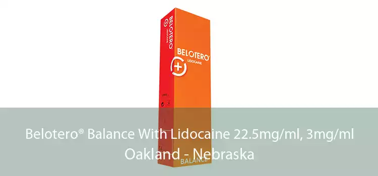 Belotero® Balance With Lidocaine 22.5mg/ml, 3mg/ml Oakland - Nebraska