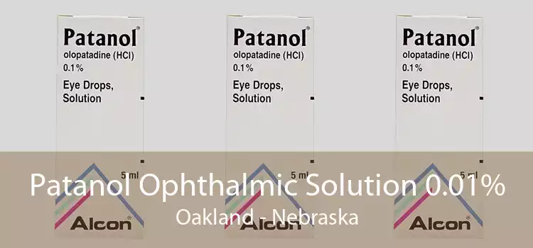 Patanol Ophthalmic Solution 0.01% Oakland - Nebraska
