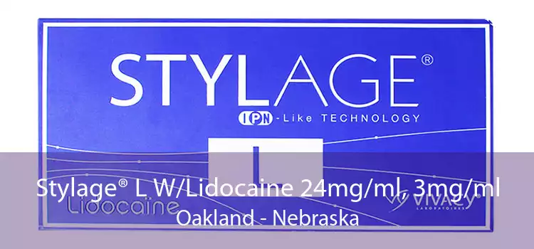 Stylage® L W/Lidocaine 24mg/ml, 3mg/ml Oakland - Nebraska