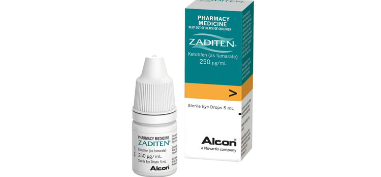 Zaditen® Eye Drops 0.025% dosage Oakland, NE